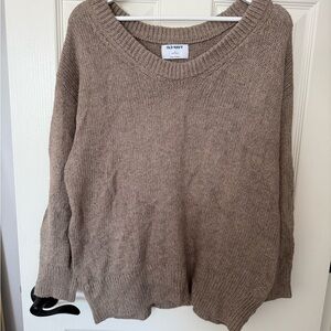 Old Navy Women's Taupe Crew Neck Sweater
